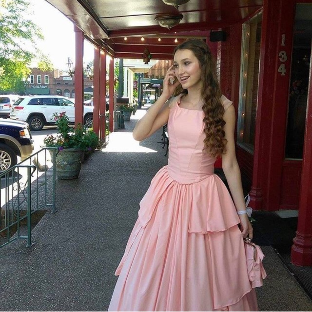 Pink Prom Elegant Homecoming Evening Gown Dress ❤️
